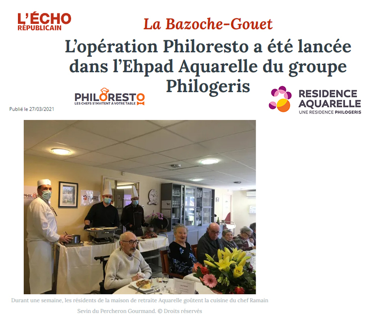 EHPAD AQUARELLE PHILOGERIS Philogeris service public accompagne les collectivités territoriales